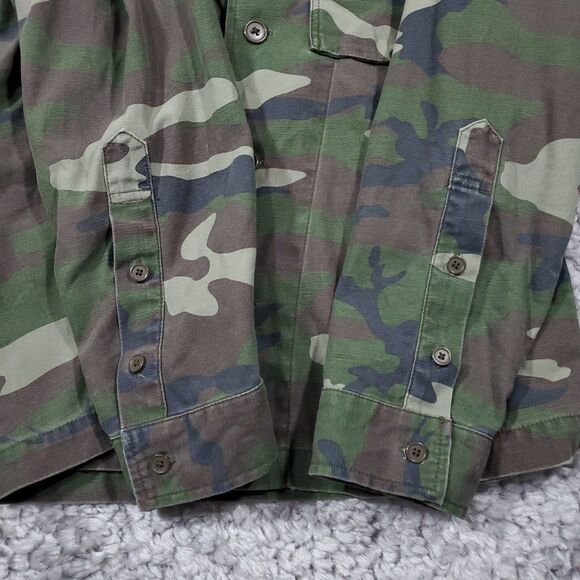 TNA Aritzia Sabinet Relaxed Jacket Camo Camouflage Military Button Front Small - Picture 3 of 11